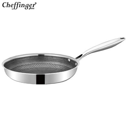 Cheffinger™ 10 darabos rozsdamentes acél serpenyő készlet