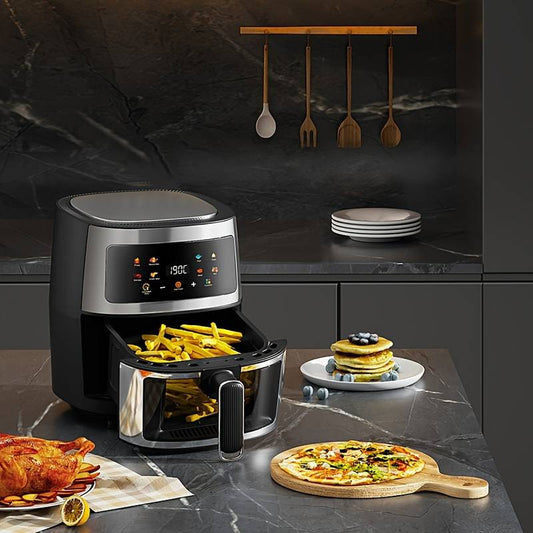 KIMIYO Air Fryer Forró Levegős Sütő 8L - Extra Nagy, 2400W